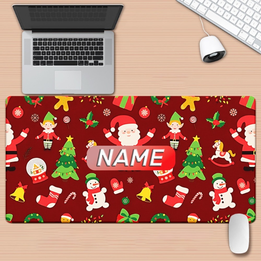 Pc Gaming Names - 1pc Cartoon Christmas Custom Desk Mat