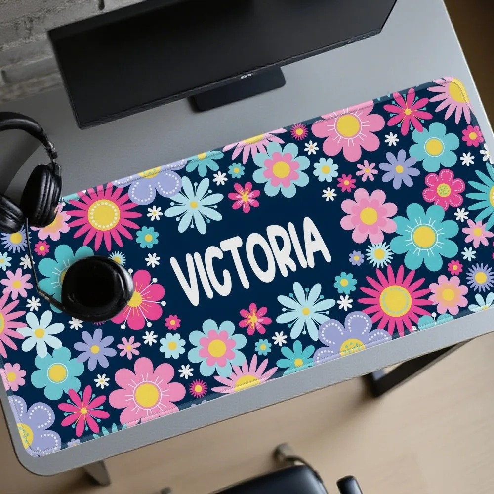 Pc Gaming Names - Custom Name Cute Boho Floral XXL