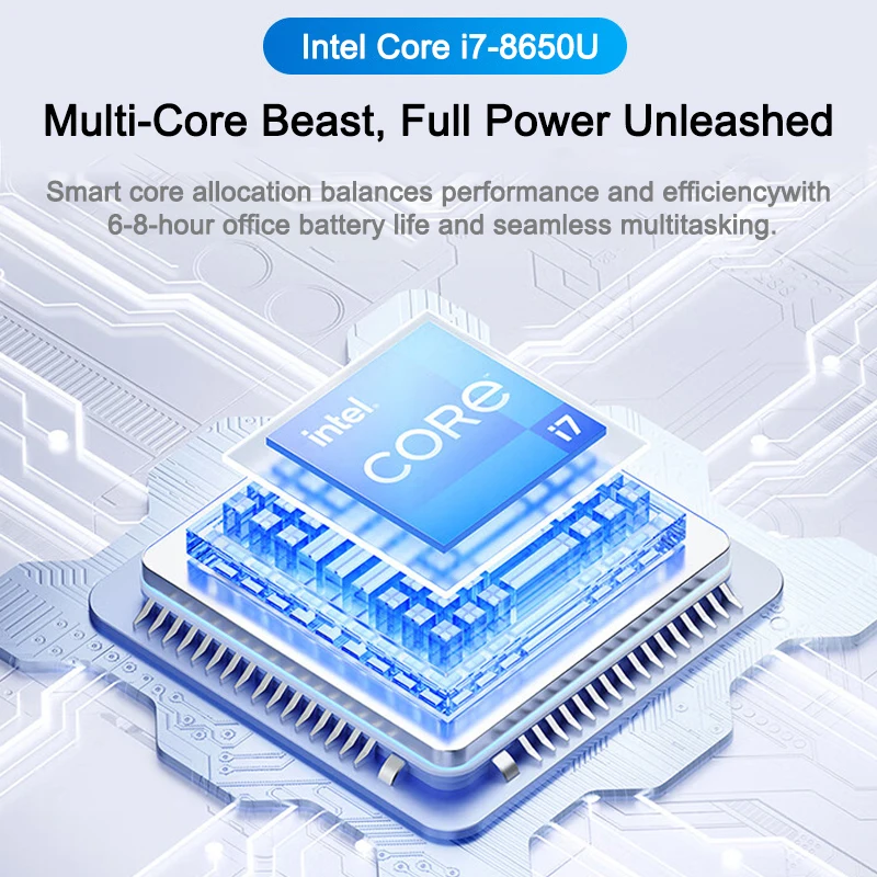 Intel Core i7 8650U 14.1 Inch  - đánh giá và giá Pc Gaming Intel Core I7