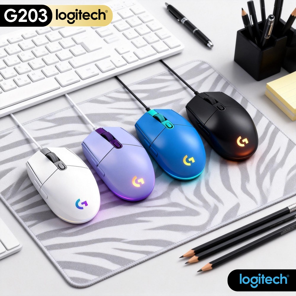 Logitech G203 Wired Gaming Mou - đánh giá và giá Pc Gaming Optimization
