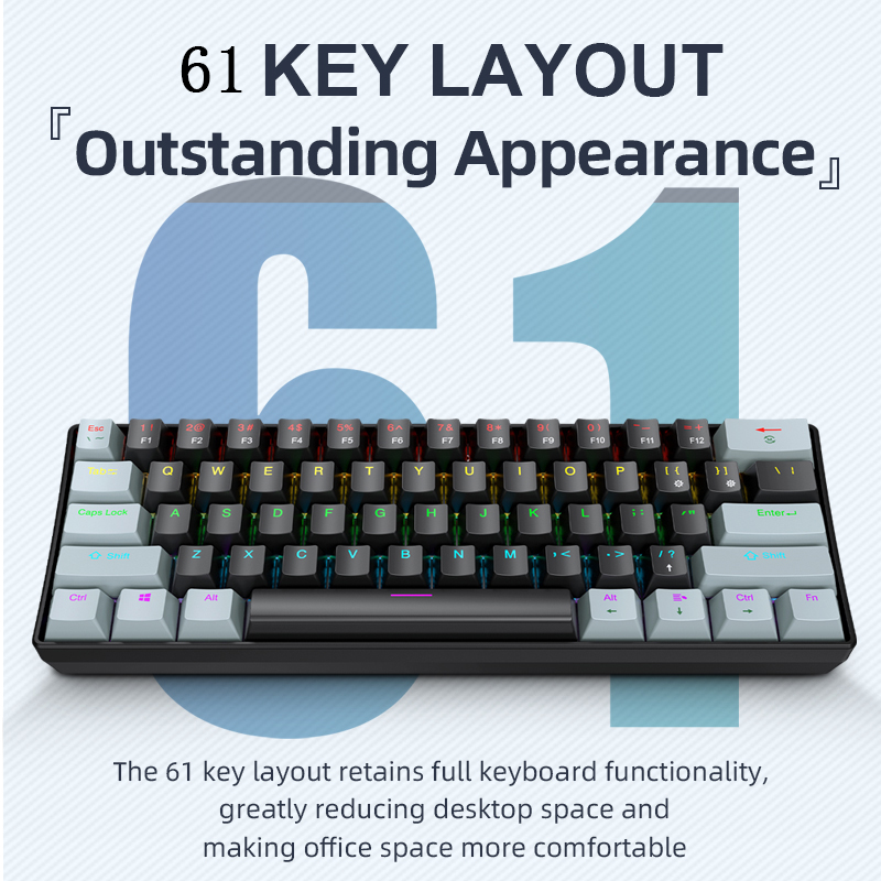 K61 Wired Mechanical Gaming Ke - đánh giá và giá Pc Gaming Uk